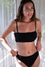 black high waist cotton underwear
