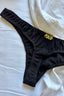 organic black thong