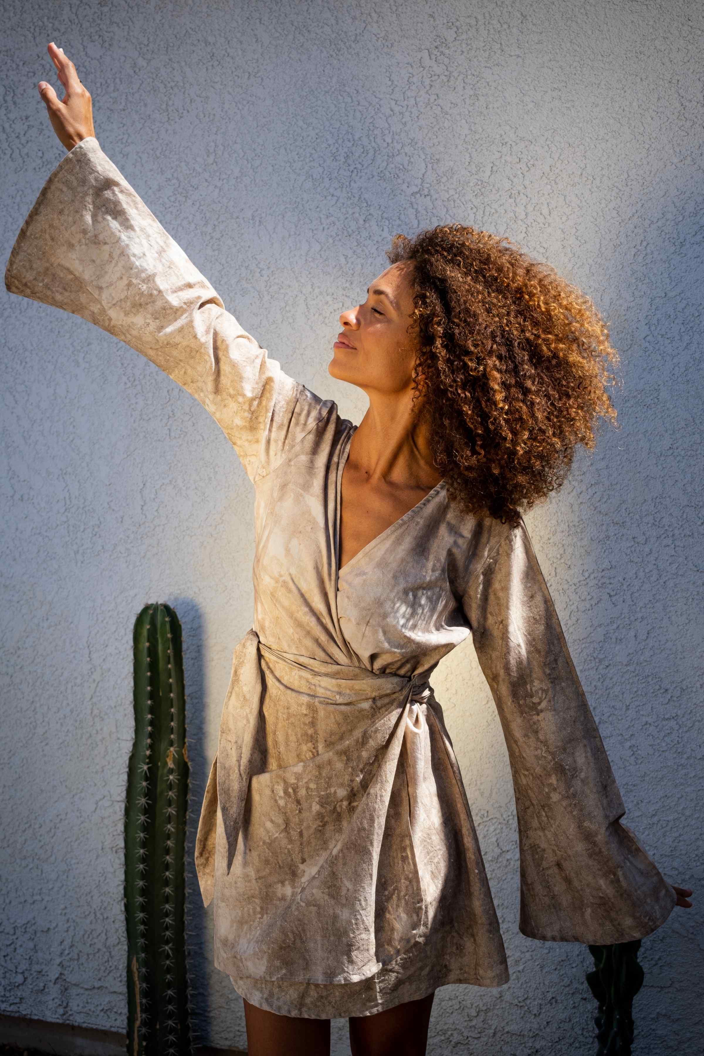 Organic Cotton Wrap Dress Organic Cotton Wrap Dress