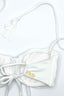 white underwire strapless bikini top