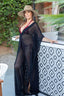 black long beach cover up