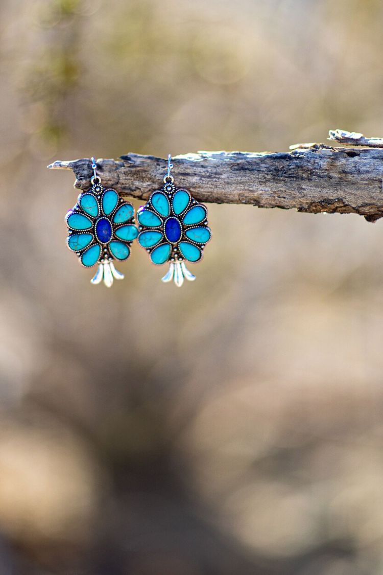 DAKOTA Squash Blossom Earrings