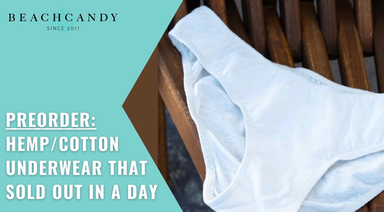 PREORDER NOW Hemp / Organic Cotton Natural Fiber Underwear for Women