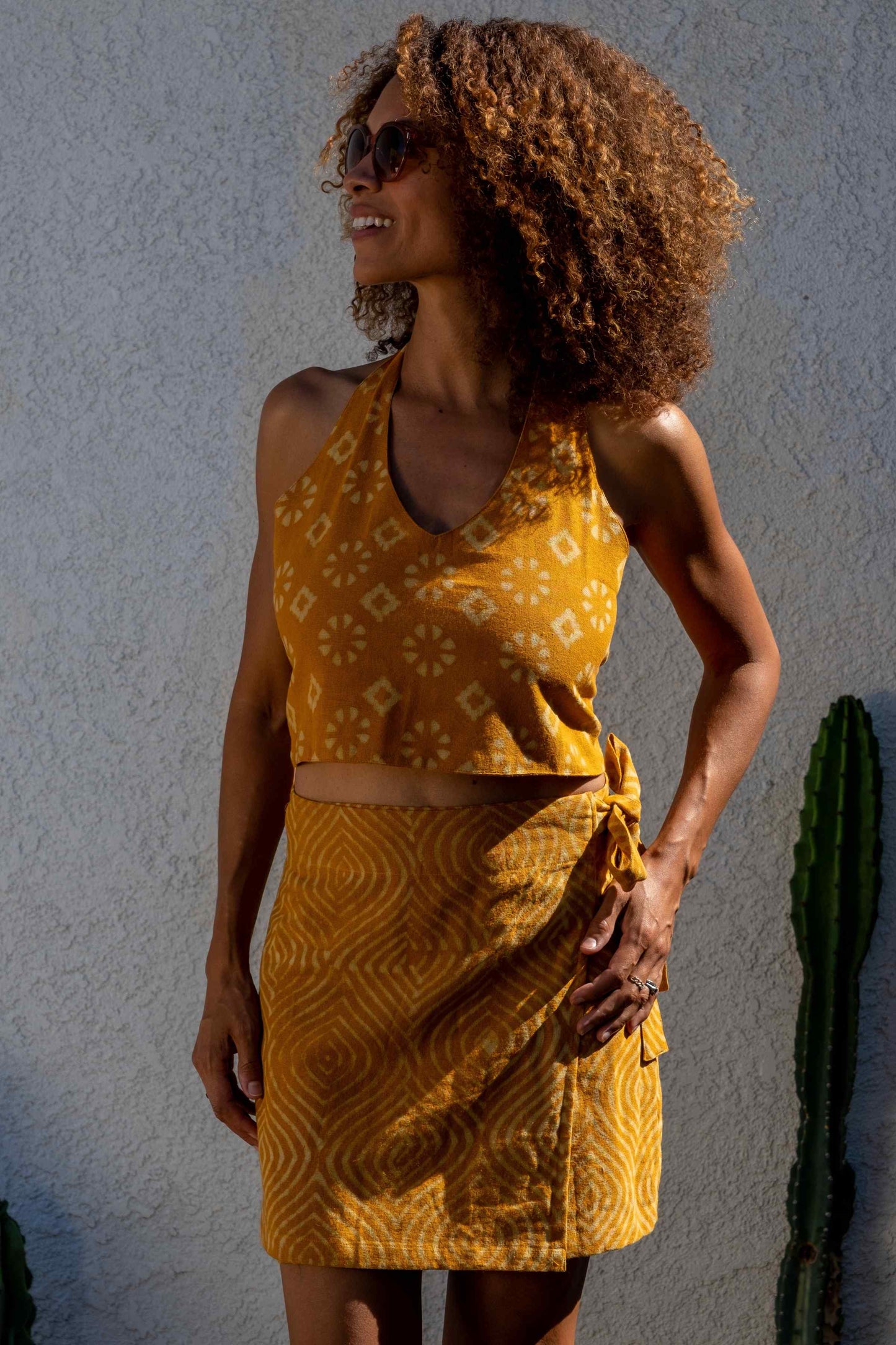 organic turmeric dyed clothing