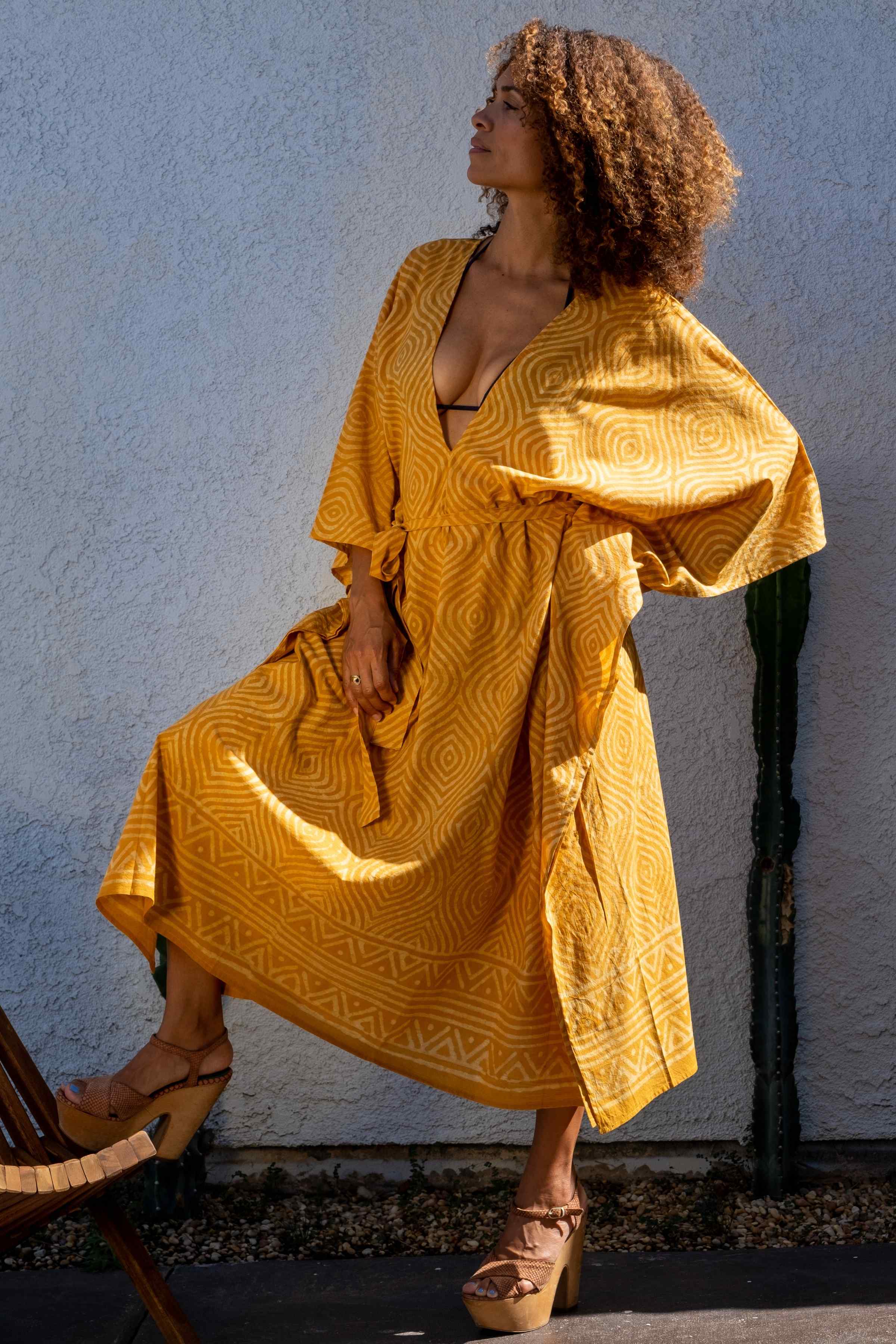 Organic Cotton Caftan Dress