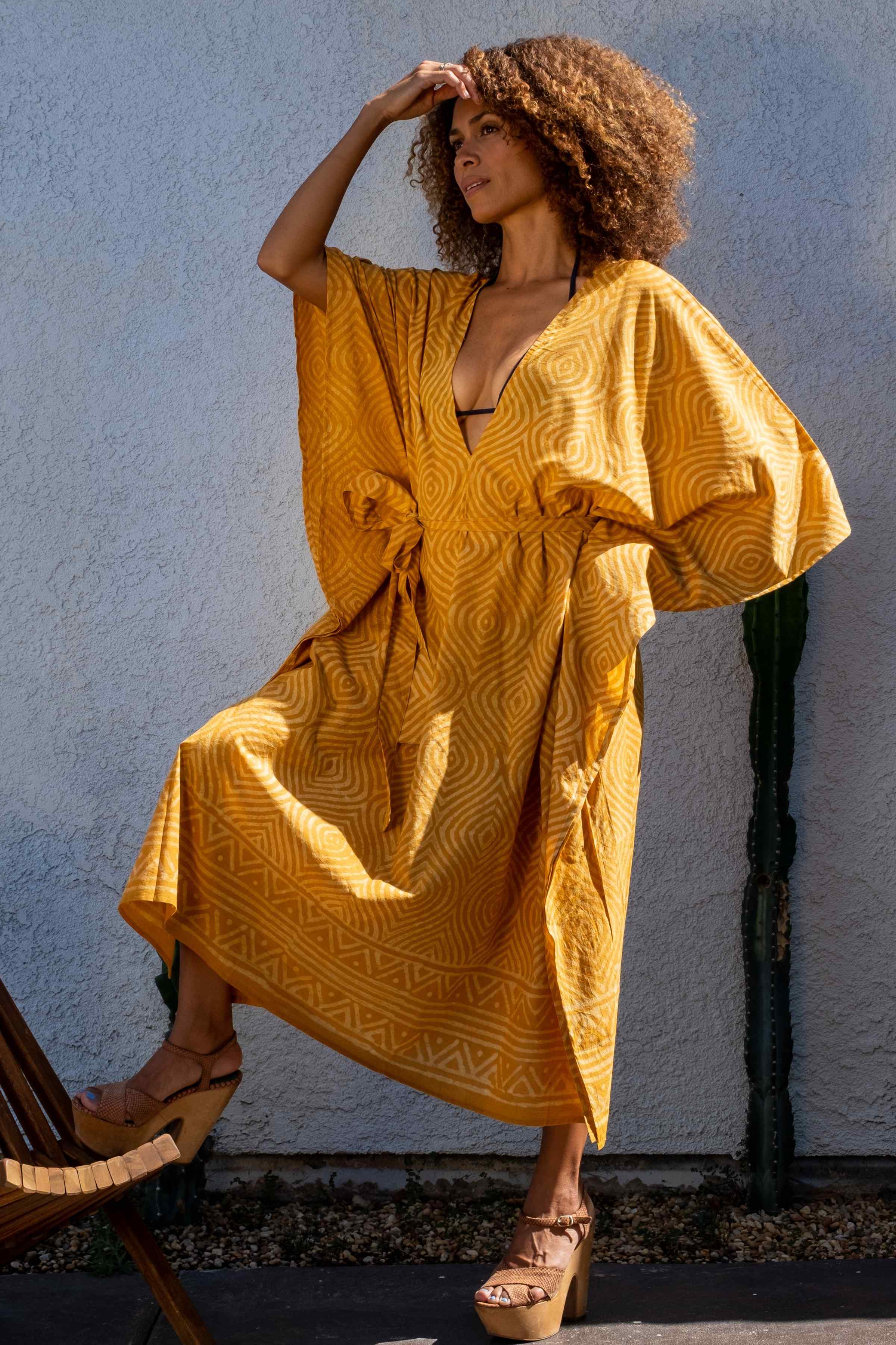 Organic Cotton Caftan Dress | Shop Natural Fiber Fashion for Women BeachCandy Organics Organic Cotton Caftan Dress | Shop Natural Fiber Fashion for Women BeachCandy Organics
