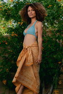 organic cotton swim sarong