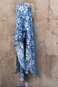 organic indigo scarf
