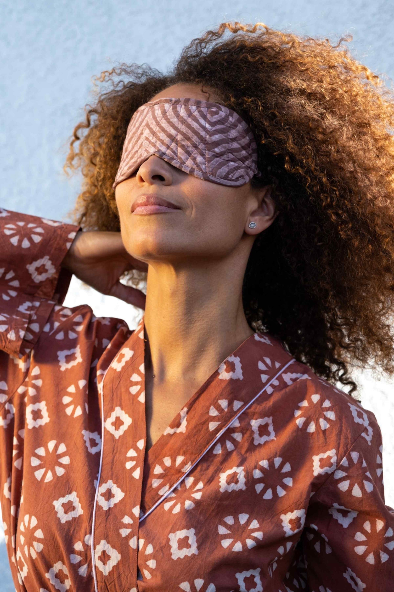 Organic Cotton Silk Eye Mask NonToxic Natural Fiber Clothing