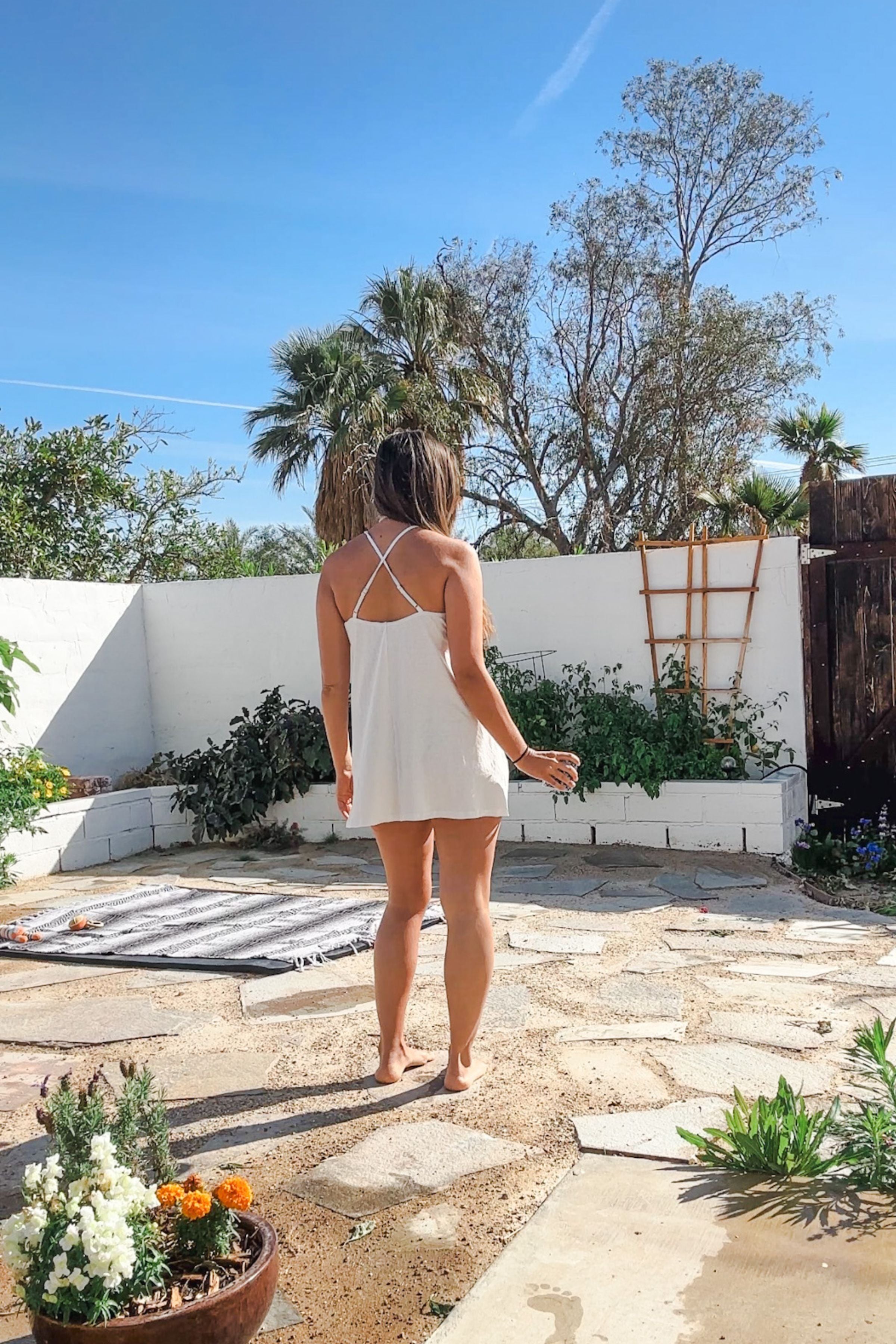 Organic Babydoll Slip Dress