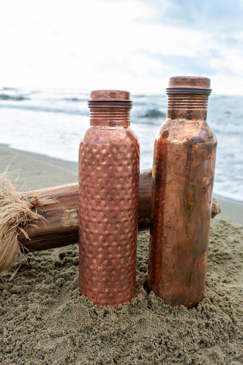 Two Copper Water Bottles