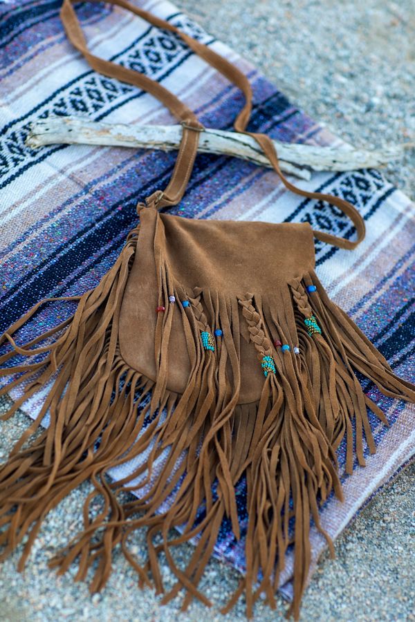 leather fringe crossbody bag