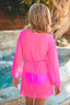 sexy long sleeve beach coverup
