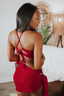 red beach sarong wrap