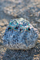 fringe seed bead earrings