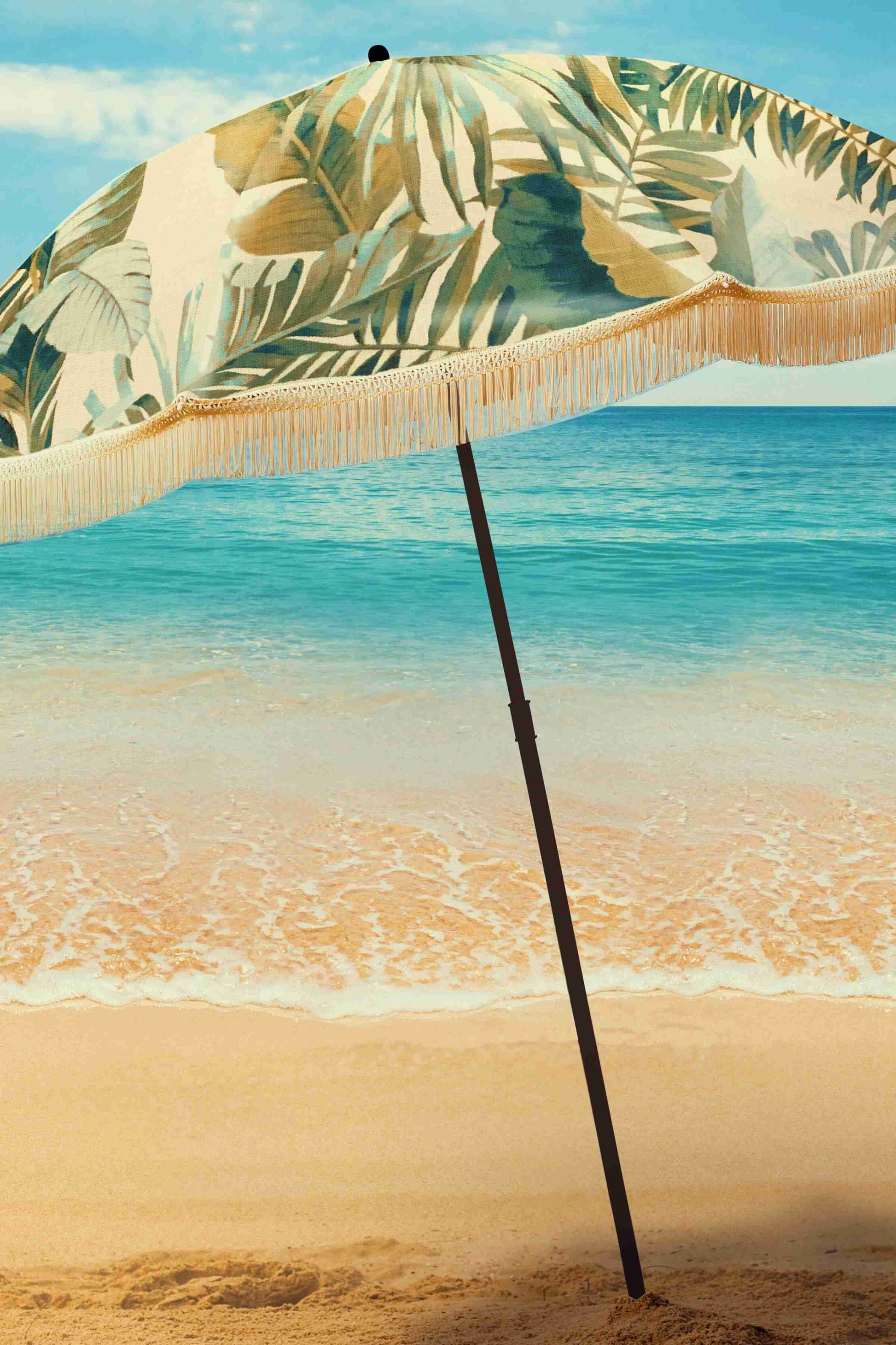 tropical beach umbrella
