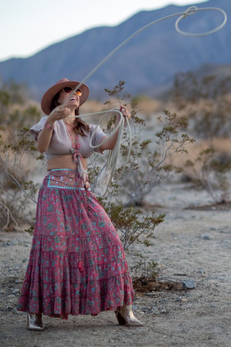 boho maxi skirt