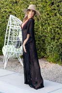 black kaftan cover up