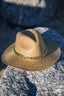 golden metallic hat