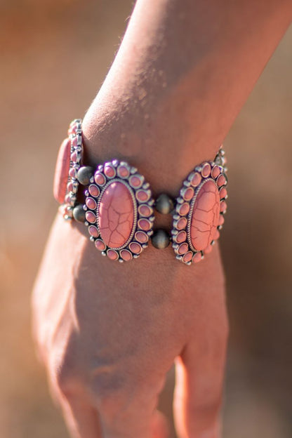 light pink squash blossom bracelet