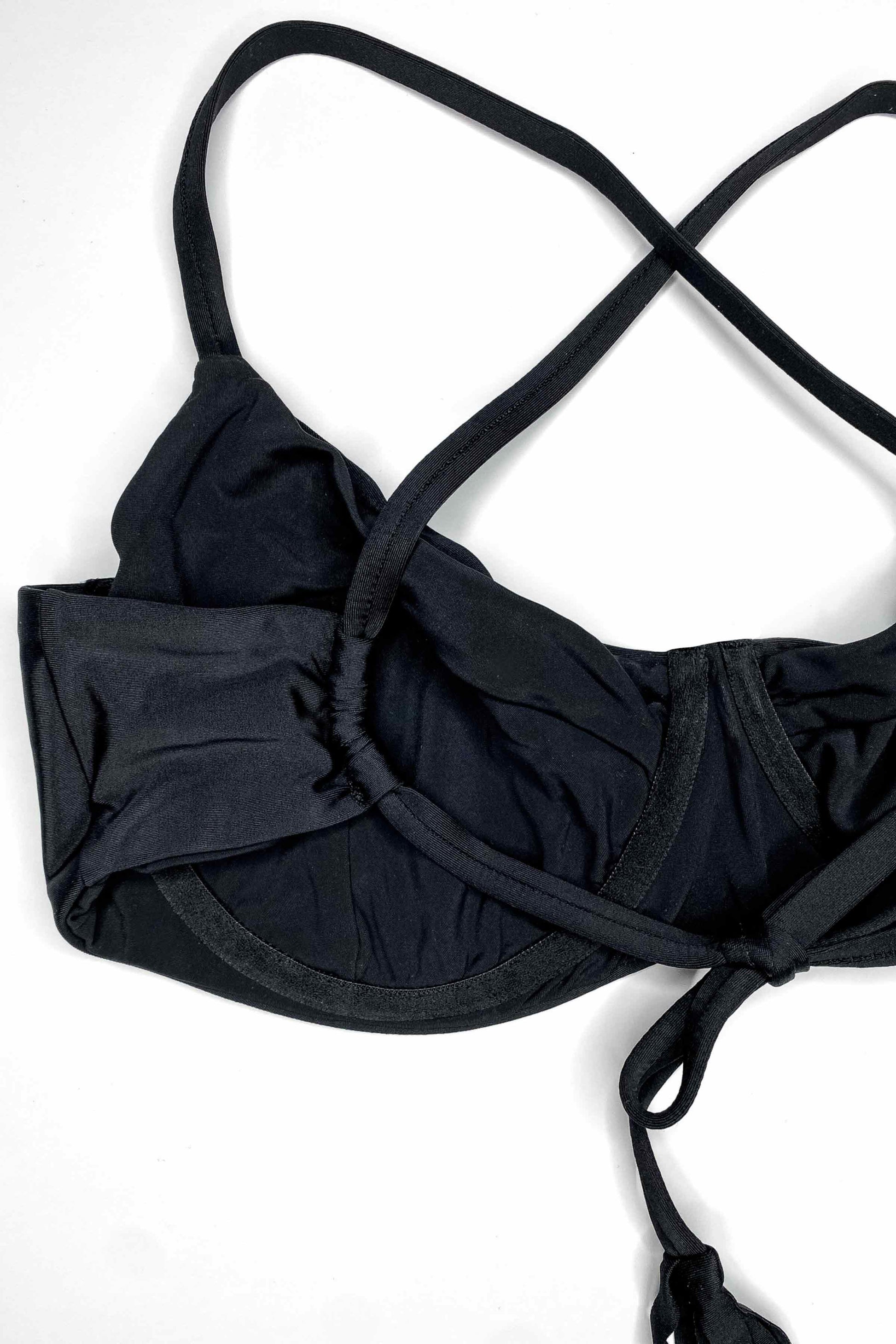 black underwire bikini top